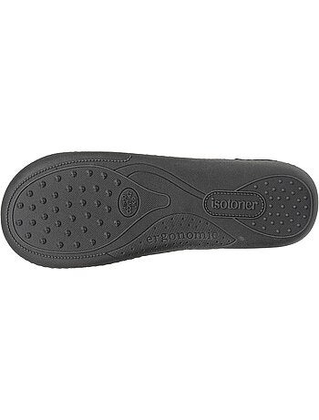Pantofole mules velluto, suola ergonomica, sostegno uomo isotoner