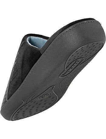 Pantofole mules velluto, suola ergonomica, sostegno uomo isotoner