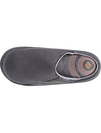 Pantofole mules camoscio, suola bloup XTRA comfort uomo Isotoner