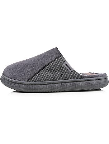 Pantofole mules camoscio, suola bloup XTRA comfort uomo Isotoner