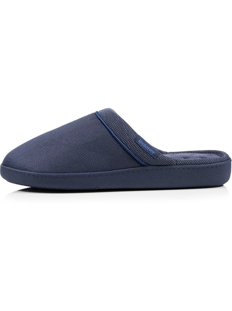 Pantofole mules velluto ultra morbido, supporto plantare uomo Isotoner Blu marino - Kiabi