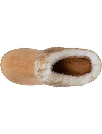 Pantofole mules velluto ultra morbido, zeppe donna isotoner