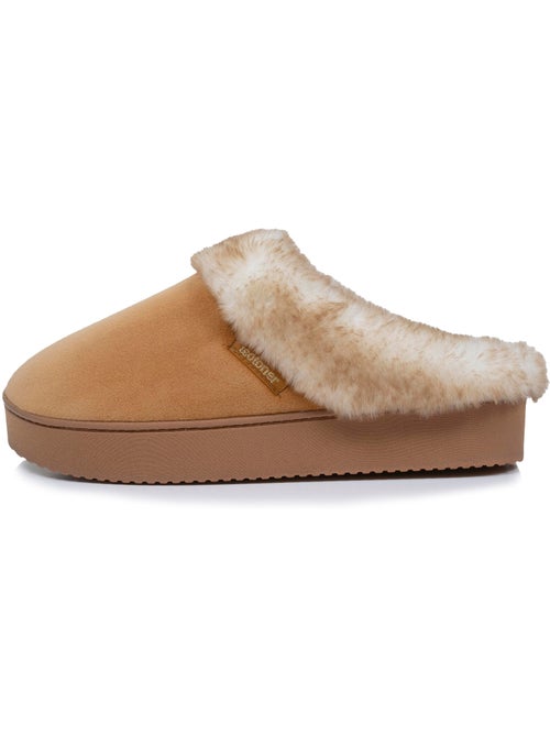 Pantofole mules velluto ultra morbido, zeppe donna isotoner - Kiabi