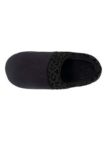 Pantofole mules velluto ultra morbido, zeppe donna Isotoner