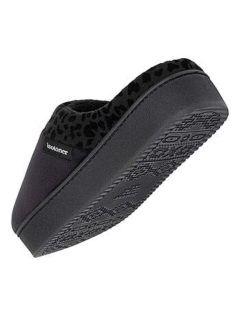 Pantofole mules velluto ultra morbido, zeppe donna Isotoner