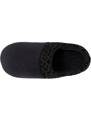 Pantofole mules velluto ultra morbido, zeppe donna