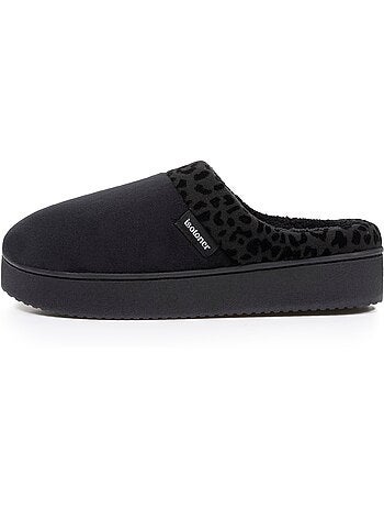 Pantofole mules velluto ultra morbido, zeppe donna