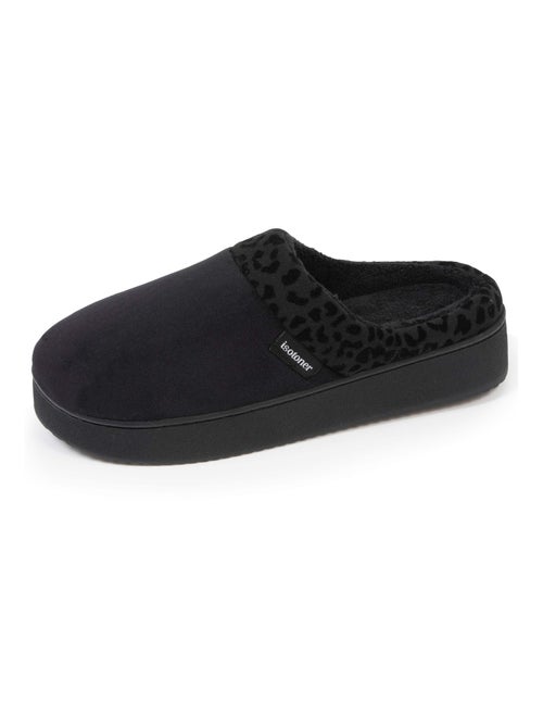 Pantofole mules velluto ultra morbido, zeppe donna - Kiabi