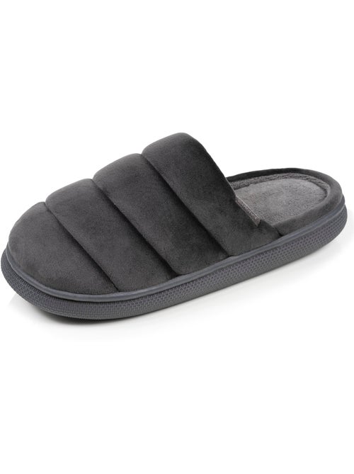 Pantofole mules velluto ultramorbido, suola bloup uomo Isotoner - Kiabi