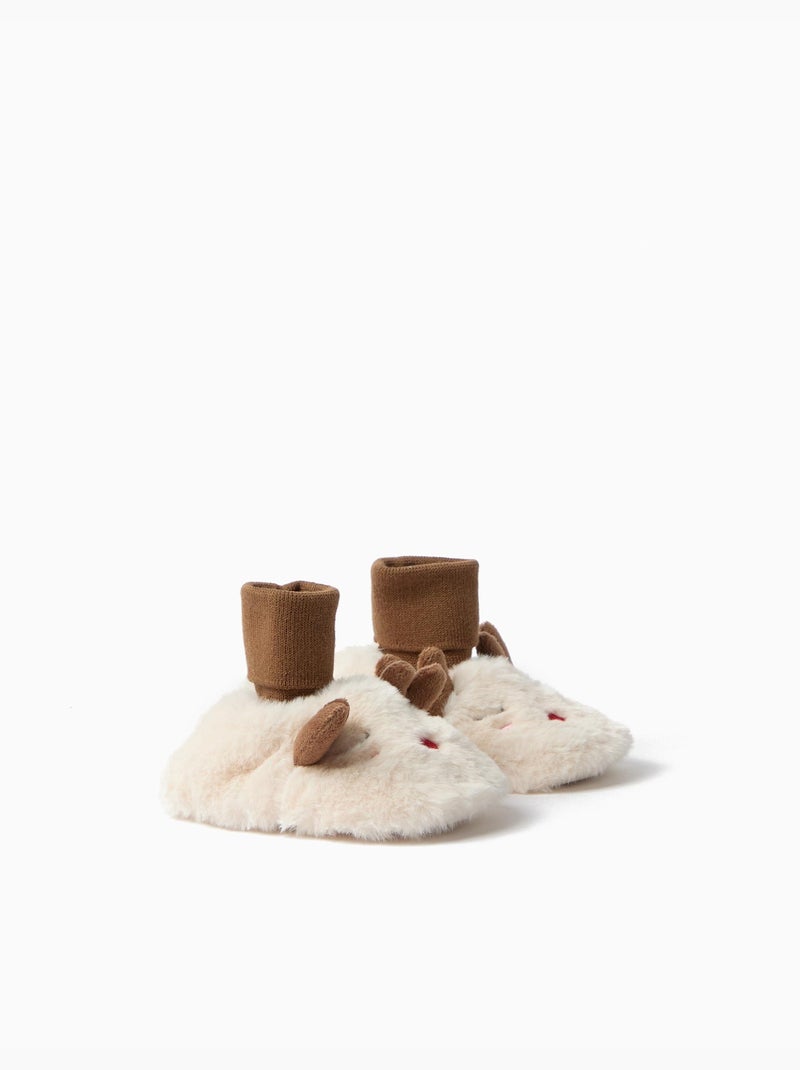 Pantofole natalizie, mo fashion Beige - Kiabi