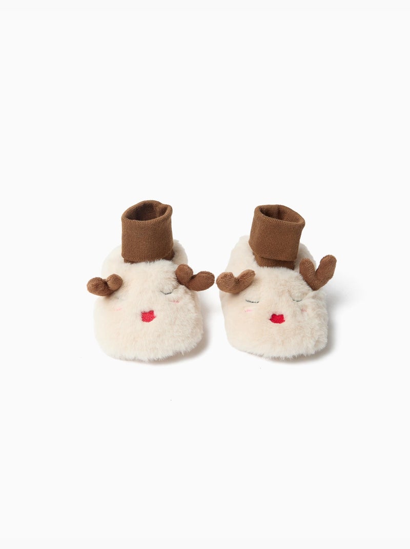 Pantofole natalizie, mo fashion Beige - Kiabi