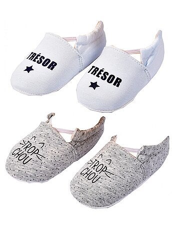 Pantofole neonato Cocooning Fantasia - Confezione da 2