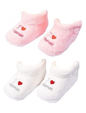 Pantofole neonato Cocooning Fantasia - Confezione da 2