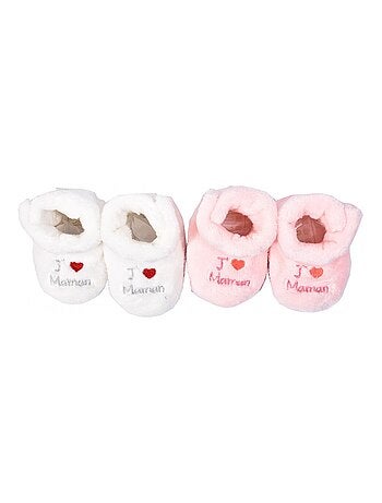 Pantofole neonato Cocooning Fantasia - Confezione da 2