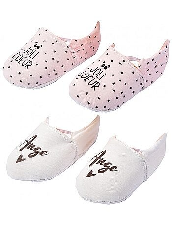 Pantofole neonato Cocooning Fantasia - Confezione da 2