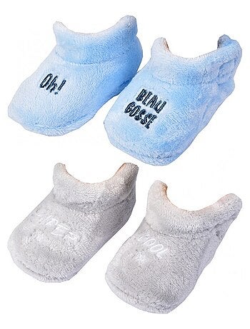 Pantofole neonato Cocooning Fantasia - Confezione da 2
