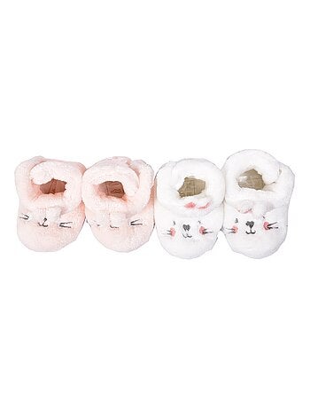 Pantofole neonato Cocooning Fantasia - Confezione da 2