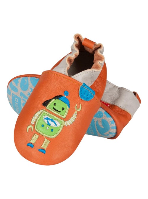 Pantofole neonato in pelle morbida | Soxo - Kiabi