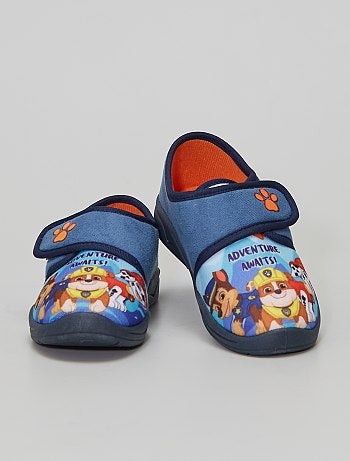 Pantofole in tessuto, con pelliccia, con supereroi - blu - Kiabi