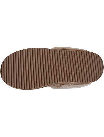 Pantofole pelle calda e foderata donna isotoner