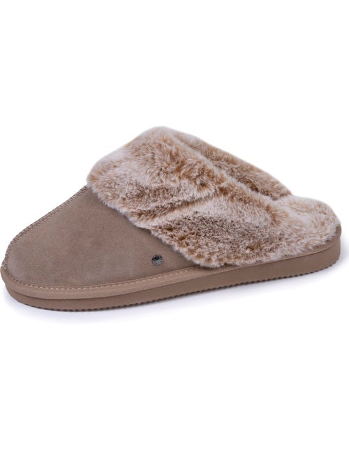 Pantofole pelle calda e foderata donna isotoner - Kiabi Pantofole pelle calda e foderata donna isotoner - Kiabi