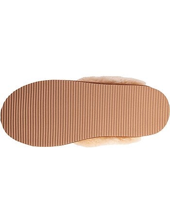 Pantofole pelle calda e foderata donna isotoner