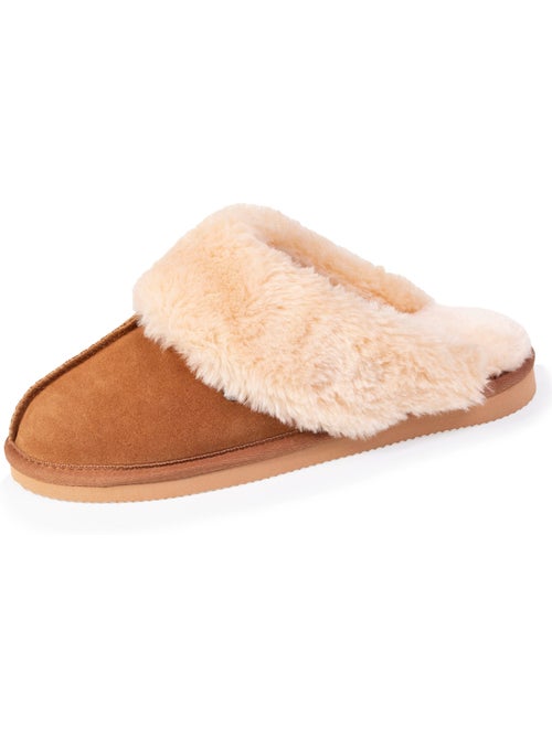 Pantofole pelle calda e foderata donna isotoner - Kiabi Pantofole pelle calda e foderata donna isotoner - Kiabi