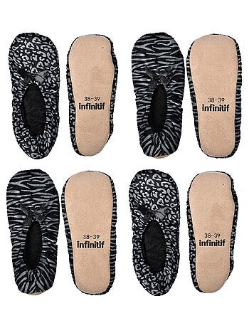 Pantofole per Donna INFINITIF Comfort Confezione da 4