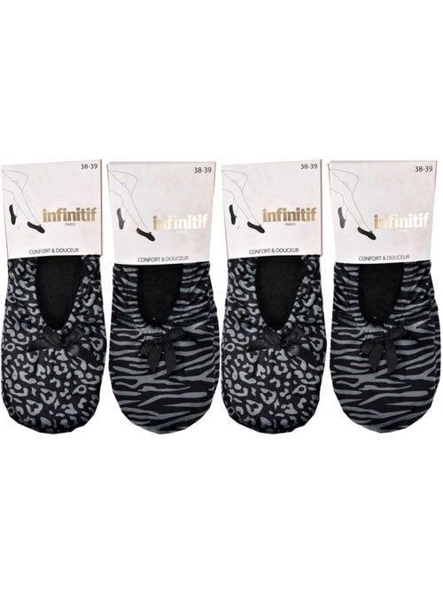 Pantofole per Donna INFINITIF Comfort Confezione da 4 - Kiabi