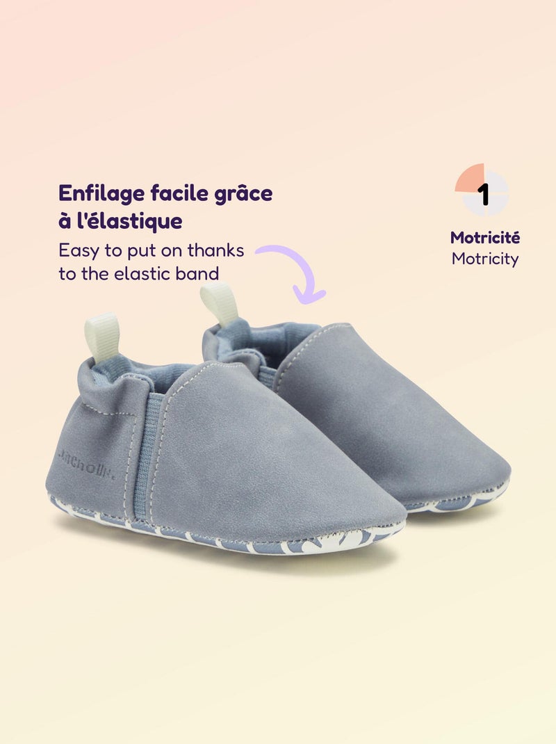 Pantofole per motricità 1 'girarsi' - Kitchoun blu - Kiabi