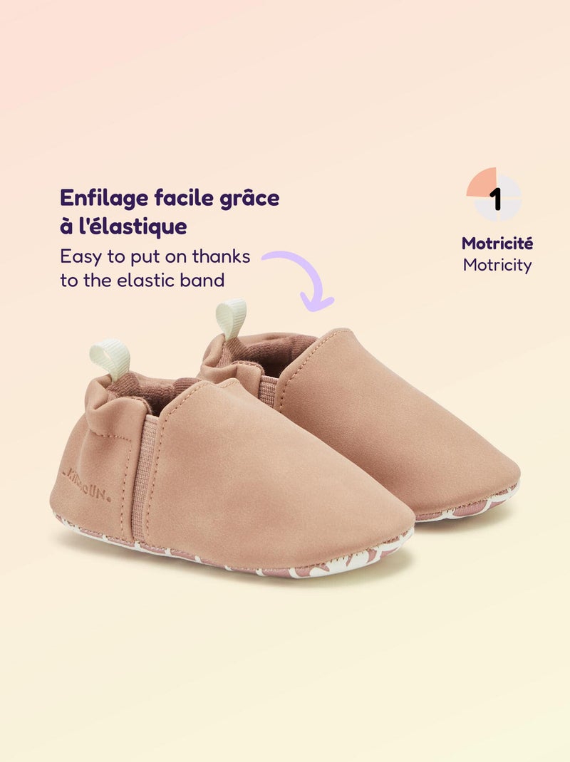 Pantofole per motricità 1 'girarsi' - Kitchoun Rosa - Kiabi