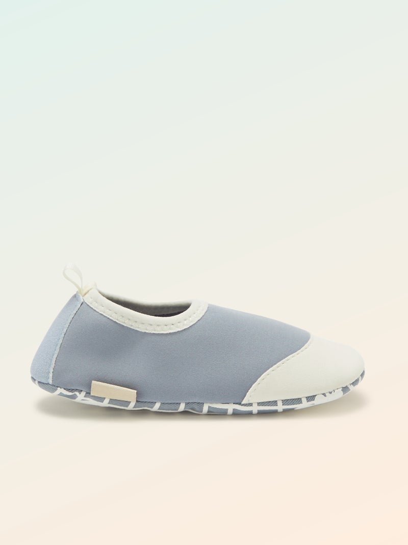 Pantofole per motricità 2 'gattonare' - Kitchoun blu - Kiabi