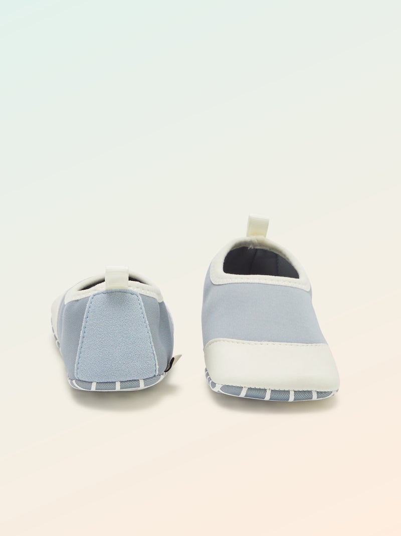 Pantofole per motricità 2 'gattonare' - Kitchoun blu - Kiabi