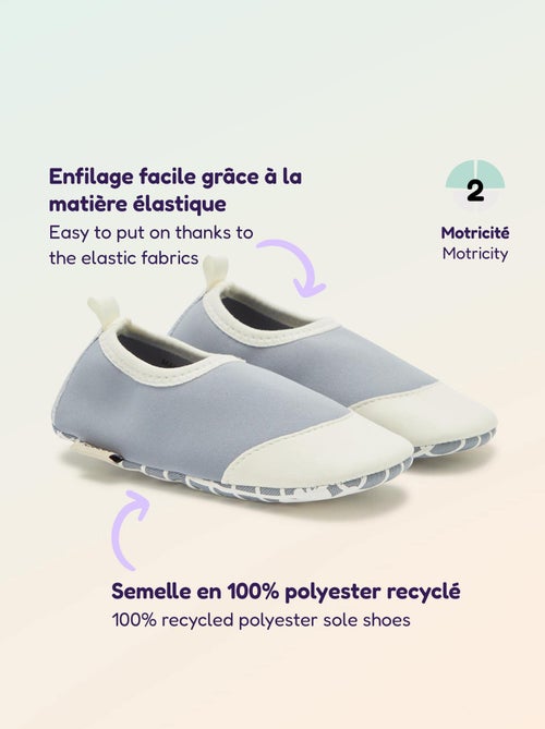 Pantofole per motricità 2 'gattonare' - Kitchoun - Kiabi