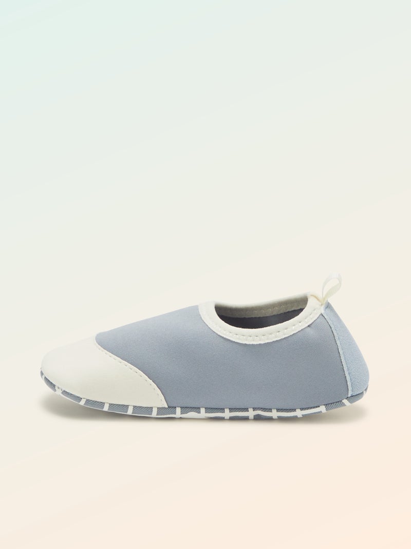 Pantofole per motricità 2 'gattonare' - Kitchoun blu - Kiabi