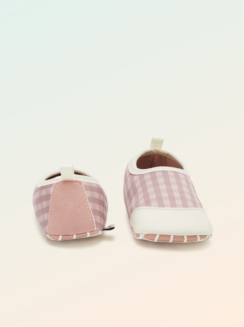 Pantofole per motricità 2 'gattonare' - Kitchoun Rosa - Kiabi