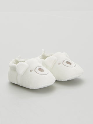 Pantofole per neonato in velluto