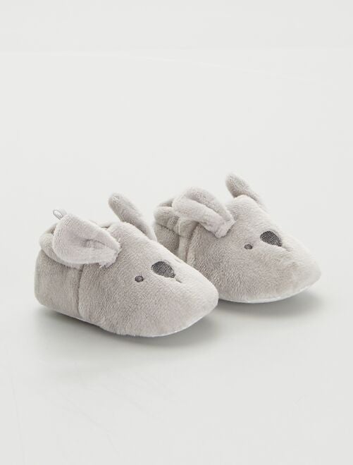 Pantofole per neonato in velluto - Kiabi