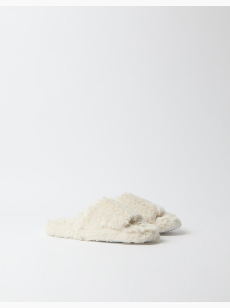 Pantofole per sala aperta, mo fashion Ecru - Kiabi