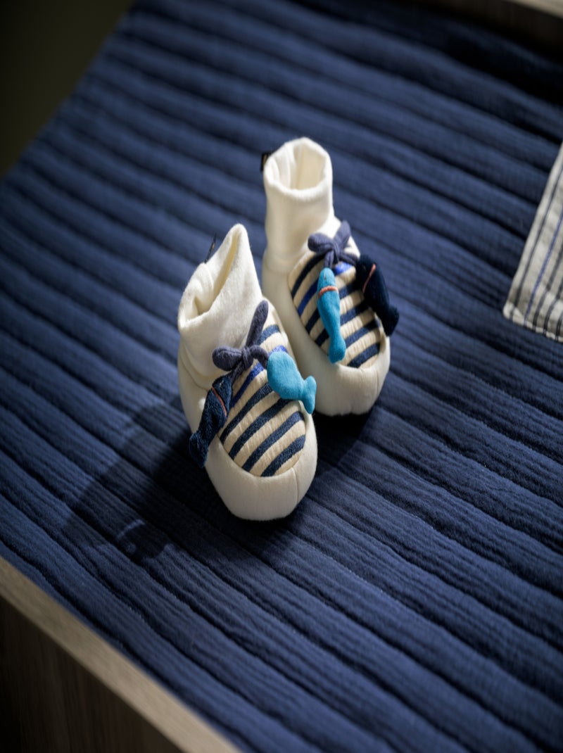 Pantofole pesce - SAUTHON Bianco Blu - Kiabi