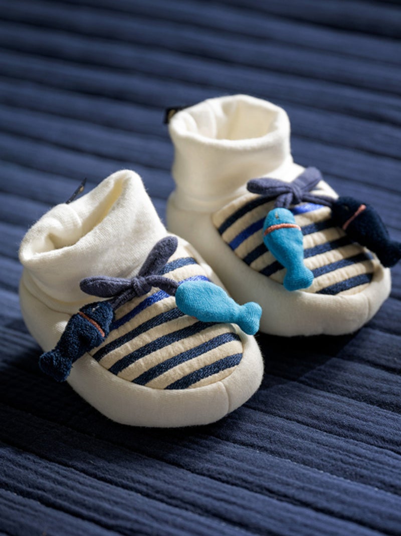 Pantofole pesce - SAUTHON Bianco Blu - Kiabi