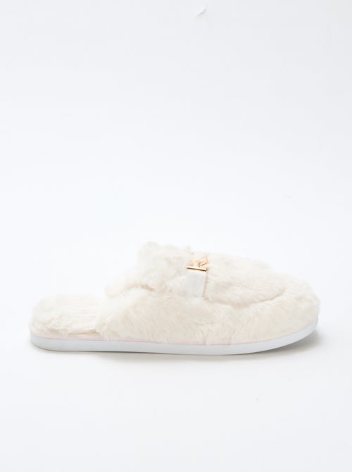 Pantofole sabot in ecopelliccia - Kiabi