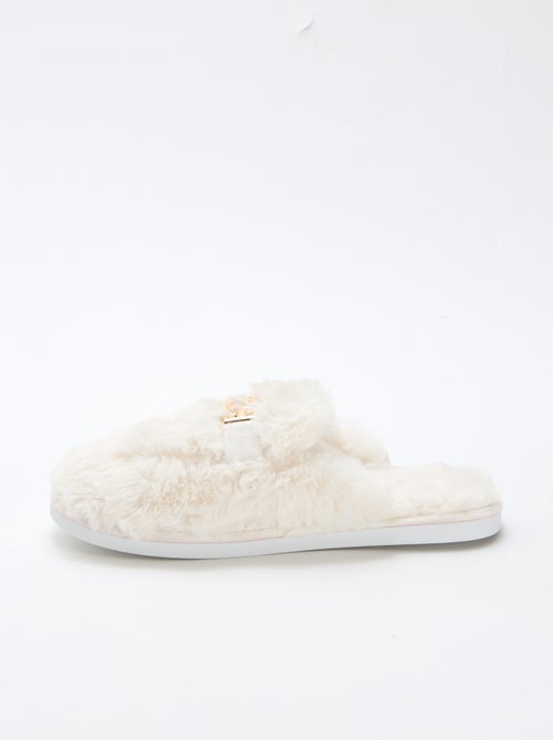 Pantofole sabot in ecopelliccia - Kiabi