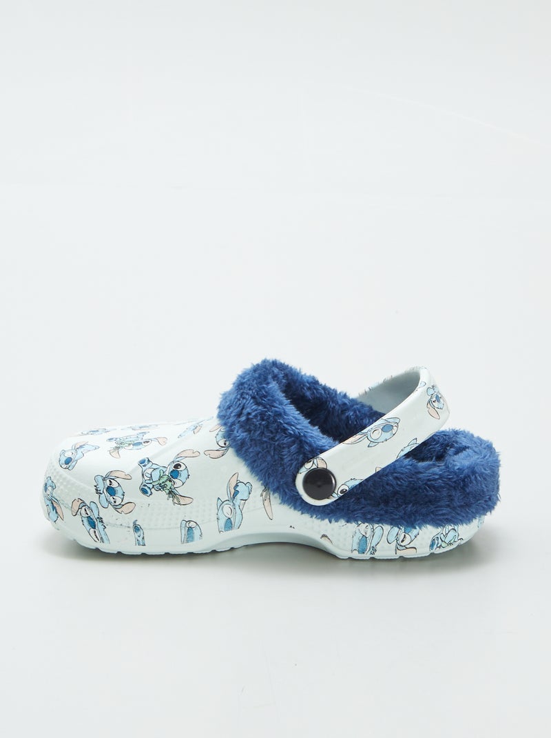 Pantofole sabot 'Stitch' blu - Kiabi
