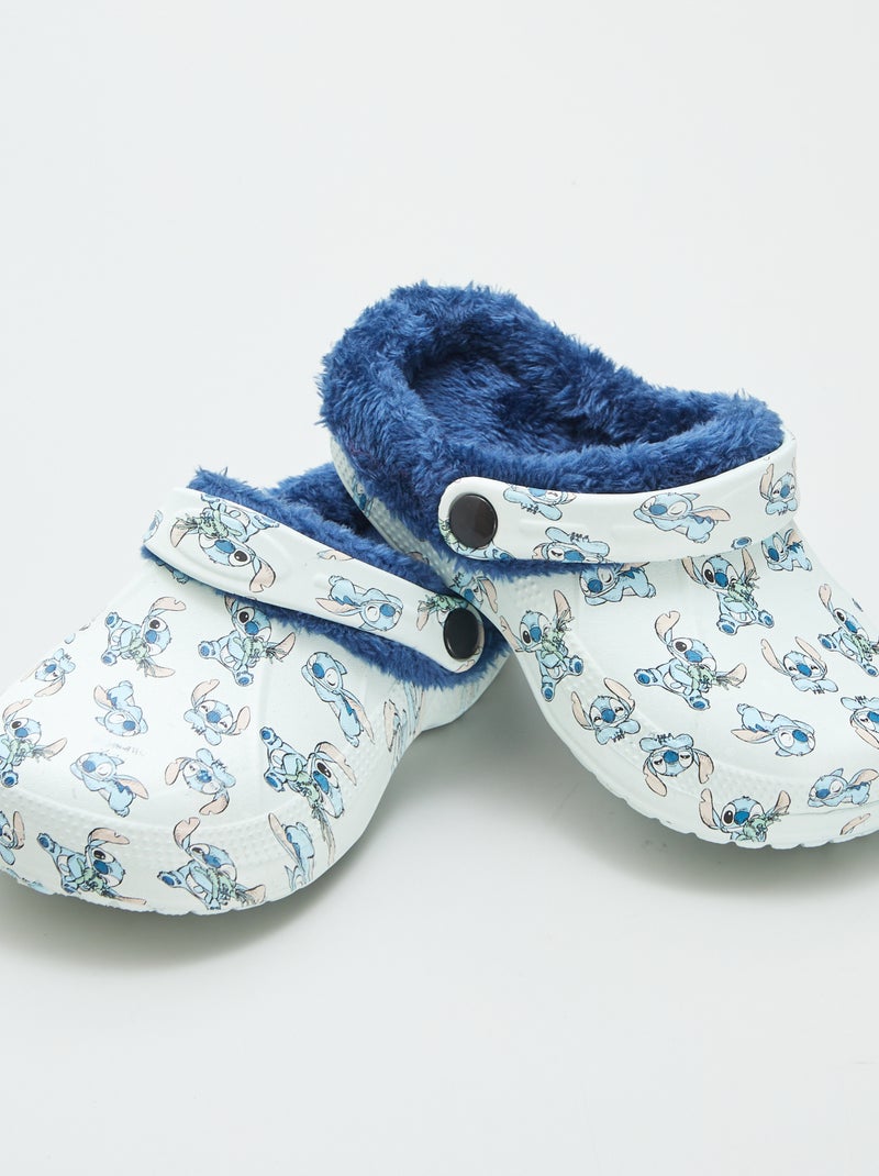 Pantofole sabot 'Stitch' blu - Kiabi