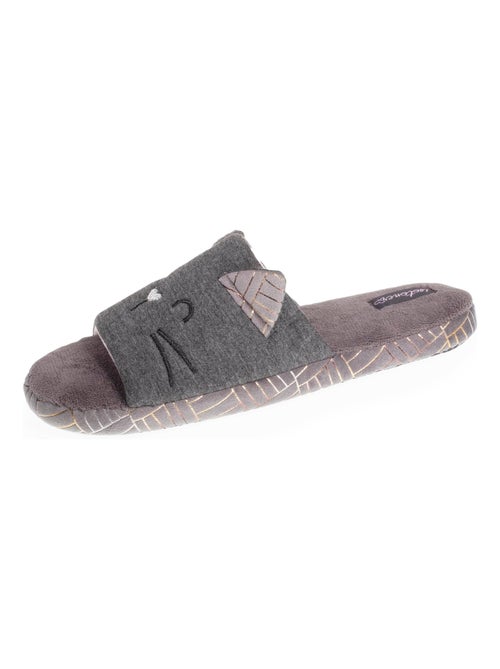 Pantofole sandali in jersey e suola con borchie donna - Kiabi Pantofole sandali in jersey e suola con borchie donna - Kiabi