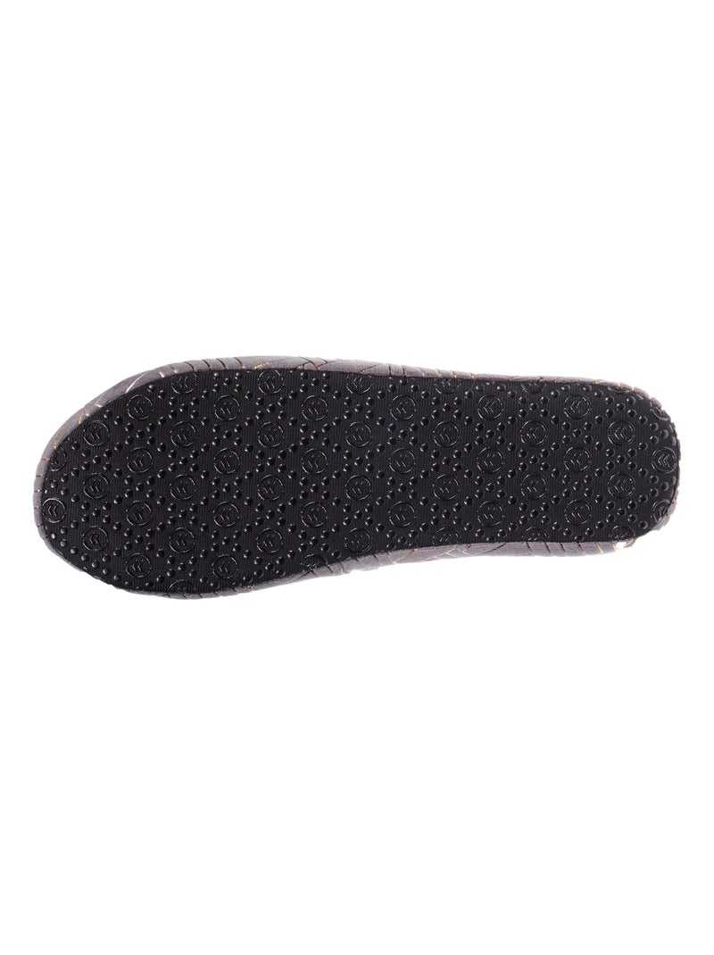 Pantofole sandali in jersey e suola con borchie donna Isotoner Grigio melangiato - Kiabi