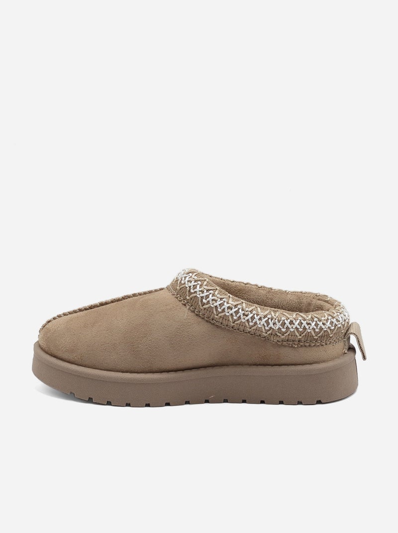 Pantofole senza lacci Beige scuro - Kiabi