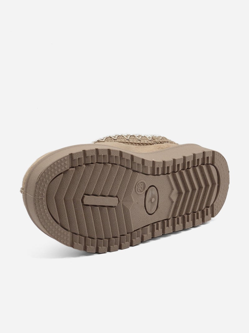 Pantofole senza lacci Beige scuro - Kiabi