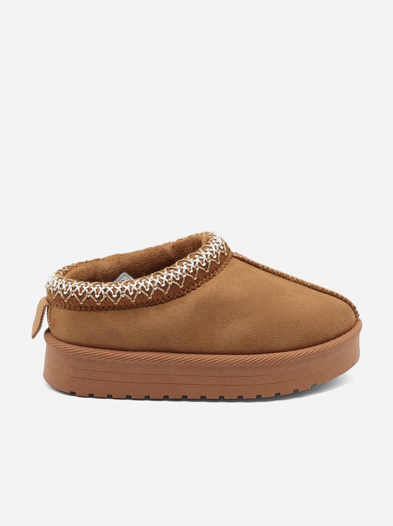 Pantofole senza lacci Cammello - Kiabi